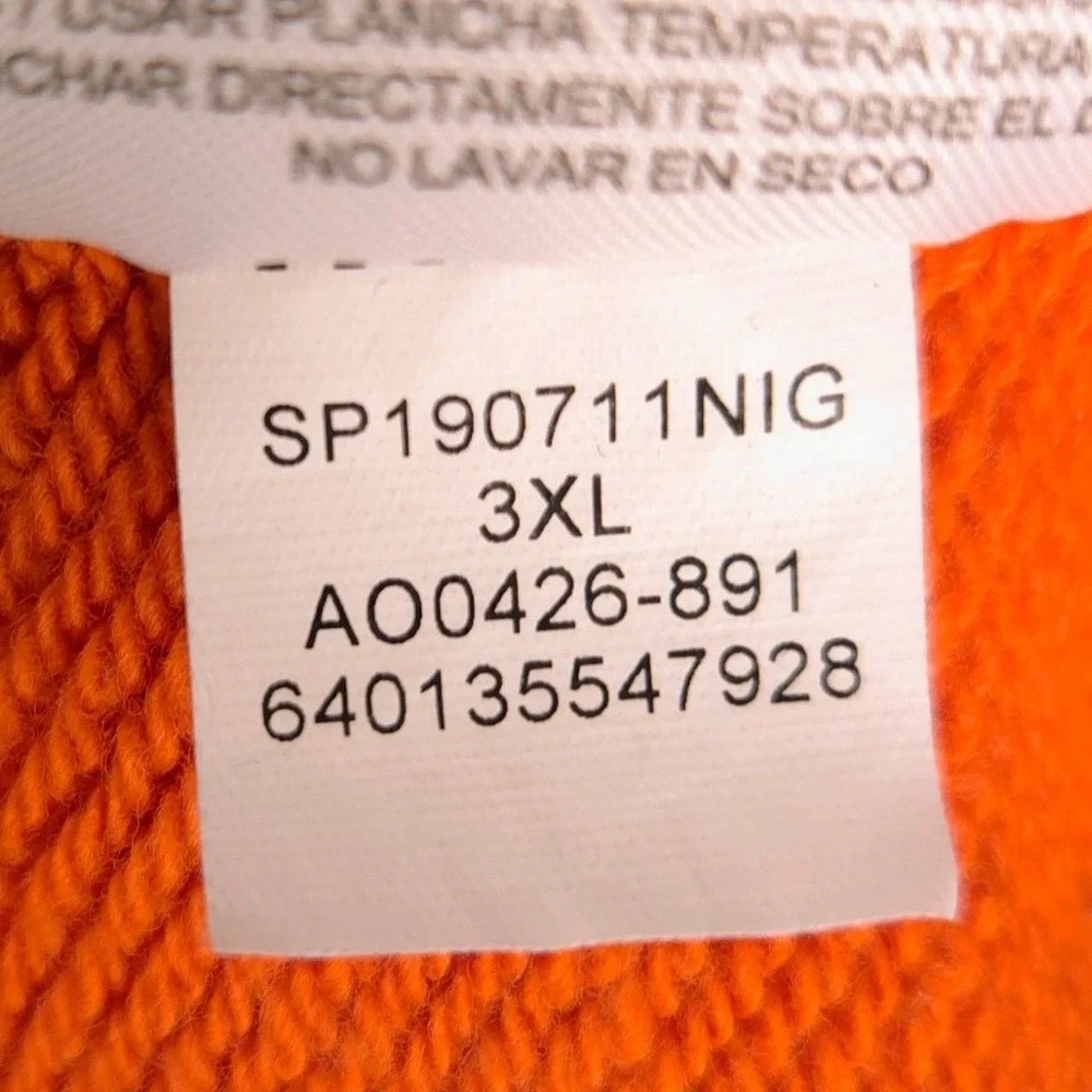 Jordan Sportswear Wings Crew Sweatshirt Orange Blue AO0426-891 Mens 3XL